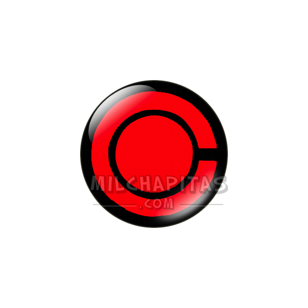 Chapa de DC Comics: Logo Cyborg (rojo)