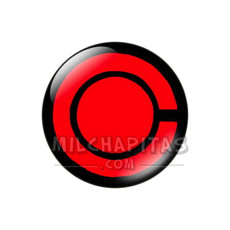 Chapa de DC Comics: Logo Cyborg (rojo)