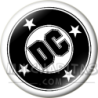 Chapa de DC Comics: Logo DC Comics (bala negra)