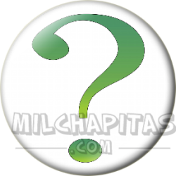 Chapa de DC Comics: Logo Enigma (interrogante verde)