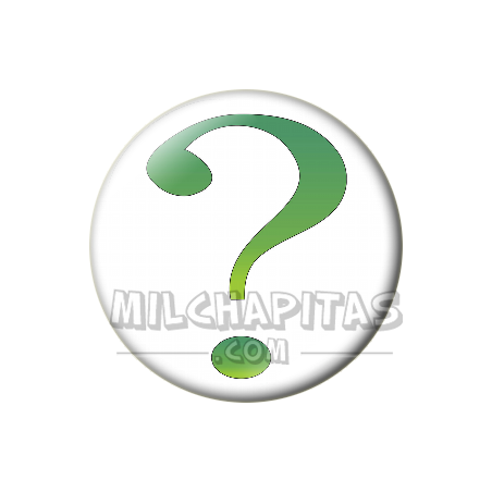 Chapa de DC Comics: Logo Enigma (interrogante verde)