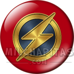 Chapa de DC Comics: Logo Flash (Wally West)