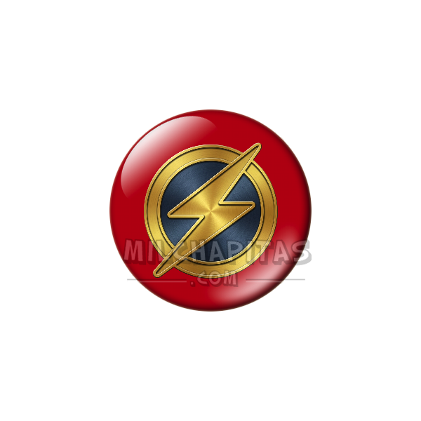Chapa de DC Comics: Logo Flash (Wally West)