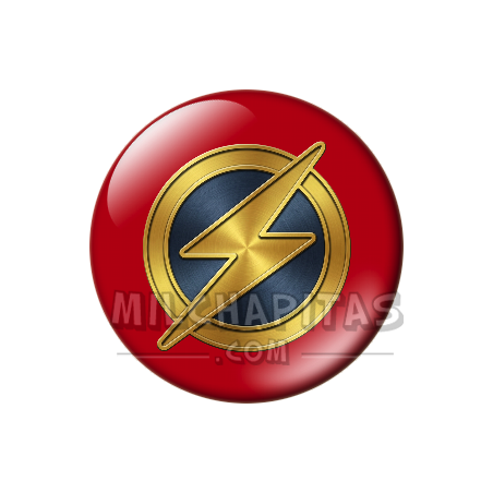 Chapa de DC Comics: Logo Flash (Wally West)