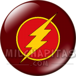 Chapa de DC Comics: Logo Flash (clásico)