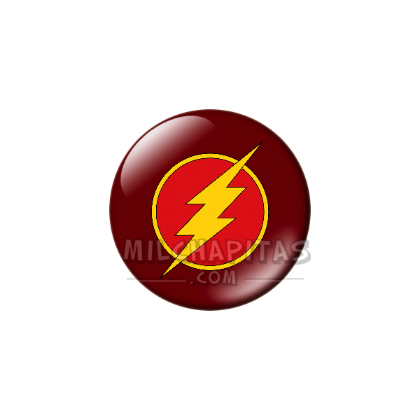 Chapa de DC Comics: Logo Flash (clásico)