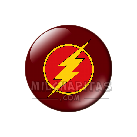 Chapa de DC Comics: Logo Flash (clásico)