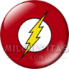 Chapa de DC Comics: Logo Flash (círculo blanco)