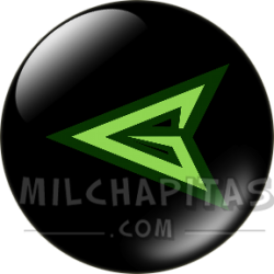 Chapa de DC Comics: Logo Flecha Verde (flecha)