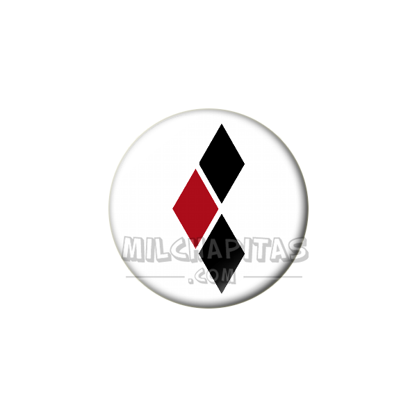 Chapa de DC Comics: Logo Harley Quinn (rombos)
