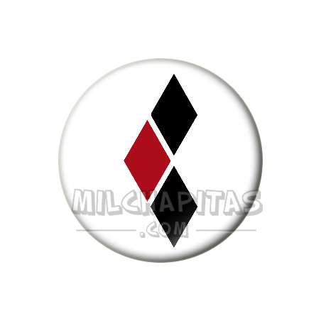 Chapa de DC Comics: Logo Harley Quinn (rombos)