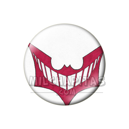 Chapa de DC Comics: Logo Joker (murciélago sonriente)