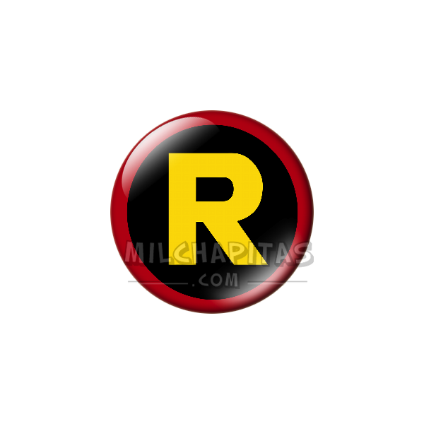 Chapa de DC Comics: Logo Robin (clásico)