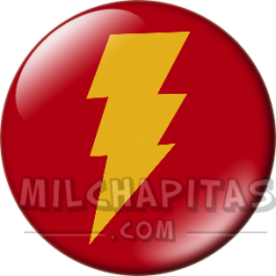 Chapa de DC Comics: Logo Shazam (rayo)