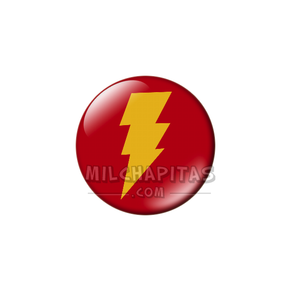 Chapa de DC Comics: Logo Shazam (rayo)