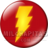 Chapa de DC Comics: Logo Shazam (rayo brillante)