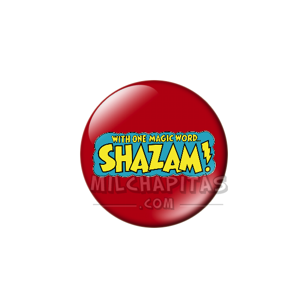Chapa de DC Comics: Logo Shazam (texto)