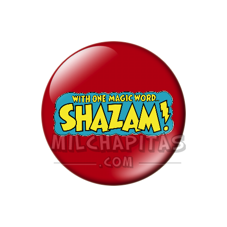 Chapa de DC Comics: Logo Shazam (texto)