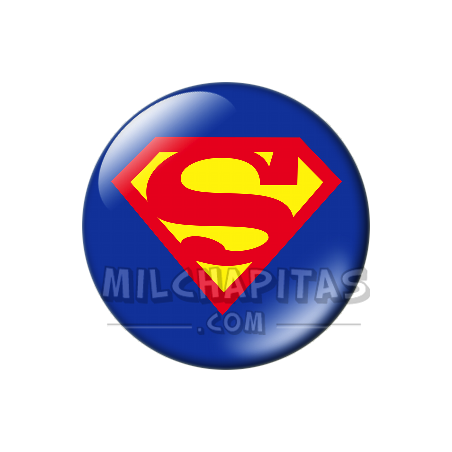 Chapa de DC Comics: Logo Superman (clásico)