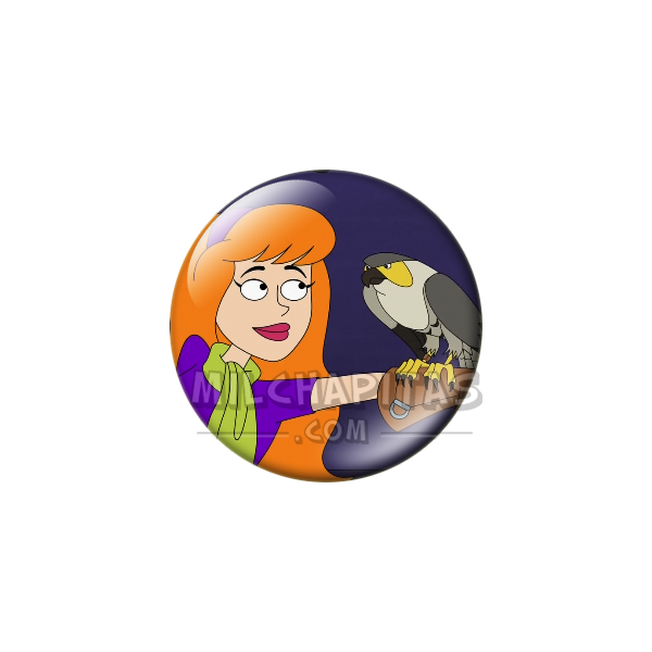 Chapa de Scooby Doo: Daphne (Con el Halcón)