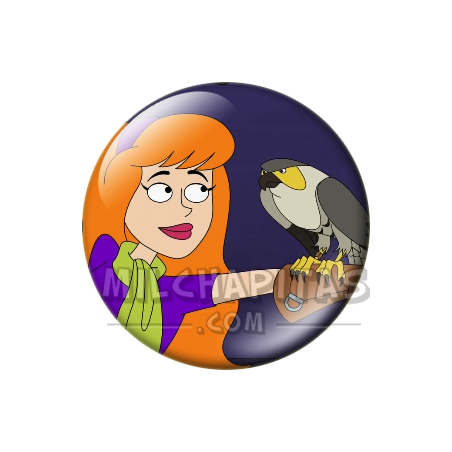 Chapa de Scooby Doo: Daphne (Con el Halcón)