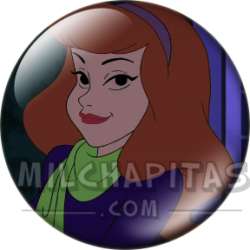 Chapa de Scooby Doo: Daphne (Sonriendo)