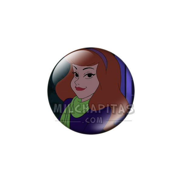 Chapa de Scooby Doo: Daphne (Sonriendo)