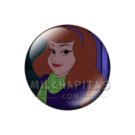Chapa de Scooby Doo: Daphne (Sonriendo)