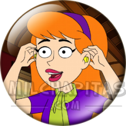 Chapa de Scooby Doo: Daphne (Tapándose los Oídos)