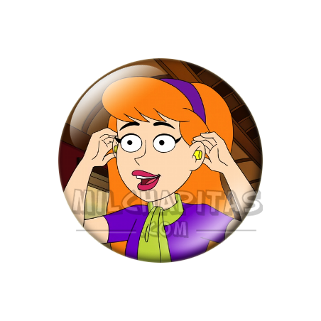 Chapa de Scooby Doo: Daphne (Tapándose los Oídos)