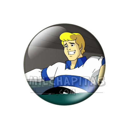 Chapa de Scooby Doo: Fred (Al Volante)