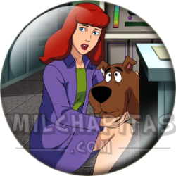 Chapa de Scooby Doo: Daphne y Scooby-Doo