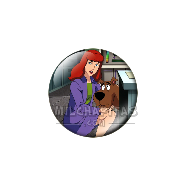 Chapa de Scooby Doo: Daphne y Scooby-Doo