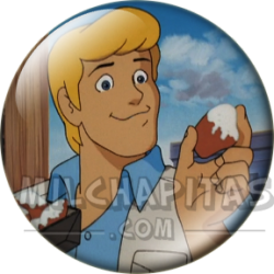 Chapa de Scooby Doo: Fred (Comiendo)