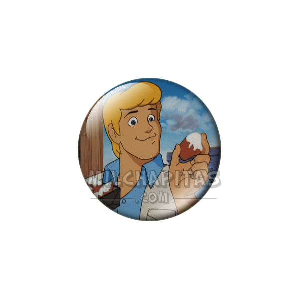 Chapa de Scooby Doo: Fred (Comiendo)