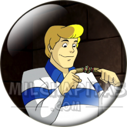 Chapa de Scooby Doo: Fred (Con la Cámara)