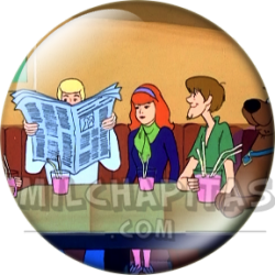 Chapa de Scooby Doo: La Pandilla (En la Cafetería)