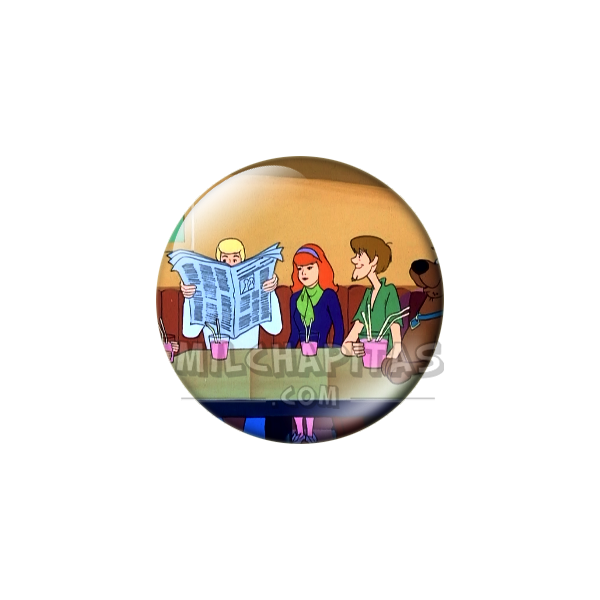 Chapa de Scooby Doo: La Pandilla (En la Cafetería)