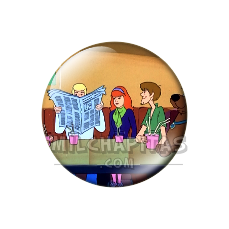 Chapa de Scooby Doo: La Pandilla (En la Cafetería)