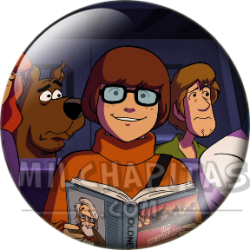 Chapa de Scooby Doo: La Pandilla (Leyendo)