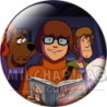 Chapa de Scooby Doo: La Pandilla (Leyendo)