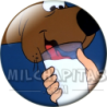Chapa de Scooby Doo: Scooby-Doo (Bebiendo)