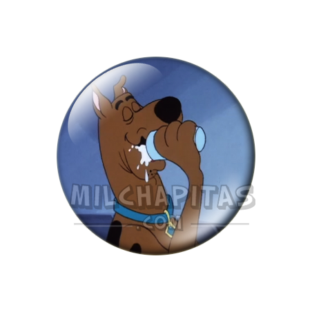 Chapa de Scooby Doo: Scooby-Doo (Bebiendo de la Jarra)