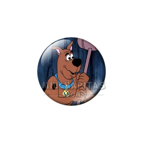 Chapa de Scooby Doo: Scooby-Doo (Con el Mazo)