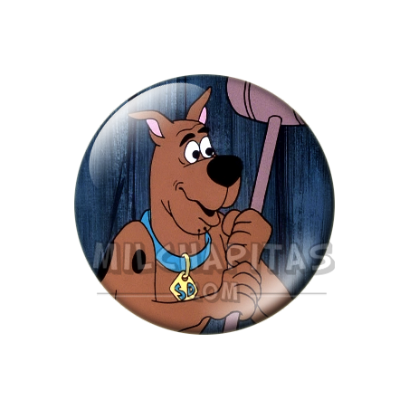 Chapa de Scooby Doo: Scooby-Doo (Con el Mazo)