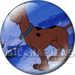Chapa de Scooby Doo: Scooby-Doo (Deslizándose)