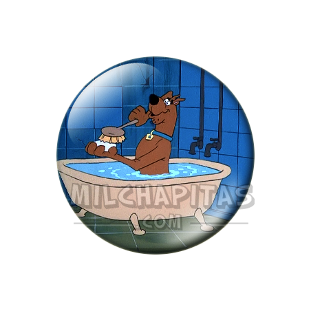 Chapa de Scooby Doo: Scooby-Doo (En la Bañera)
