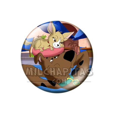 Chapa de Scooby Doo: Scooby-Doo (En la Piscina)