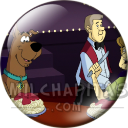 Chapa de Scooby Doo: Scooby-Doo y Shaggy (Con Espaguetis)