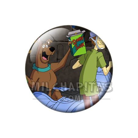 Chapa de Scooby Doo: Scooby-Doo y Shaggy (Con las Scooby Galletas)